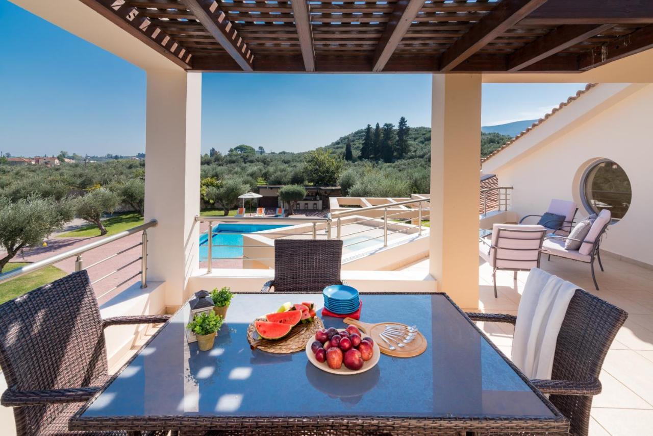 Astarte Villas - Istar Villa With Tennis Court Makhairádhon المظهر الخارجي الصورة