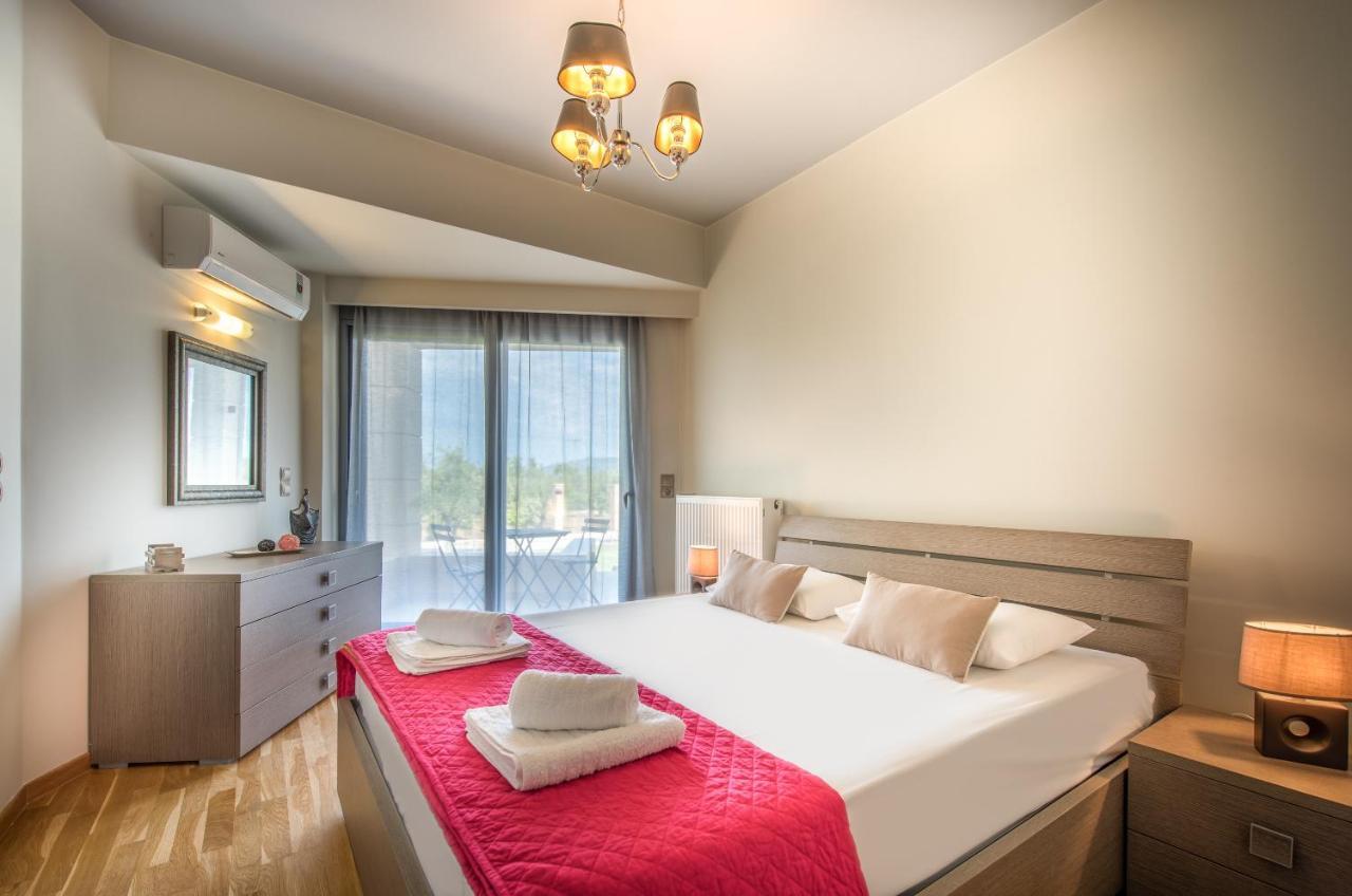 Astarte Villas - Istar Villa With Tennis Court Makhairádhon المظهر الخارجي الصورة