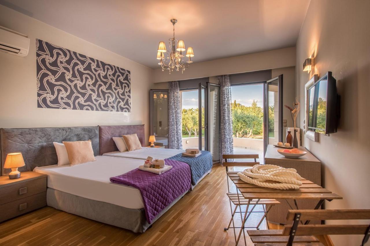 Astarte Villas - Istar Villa With Tennis Court Makhairádhon المظهر الخارجي الصورة