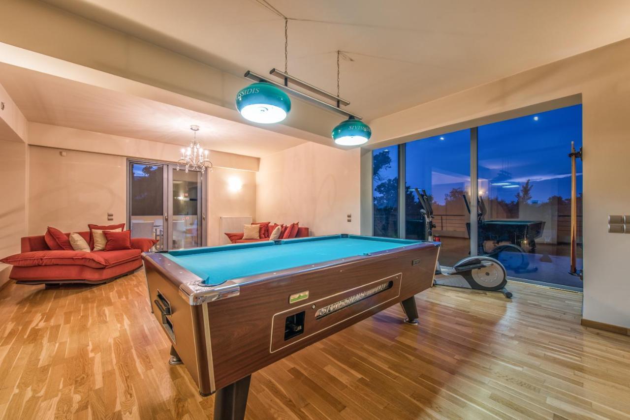 Astarte Villas - Istar Villa With Tennis Court Makhairádhon المظهر الخارجي الصورة
