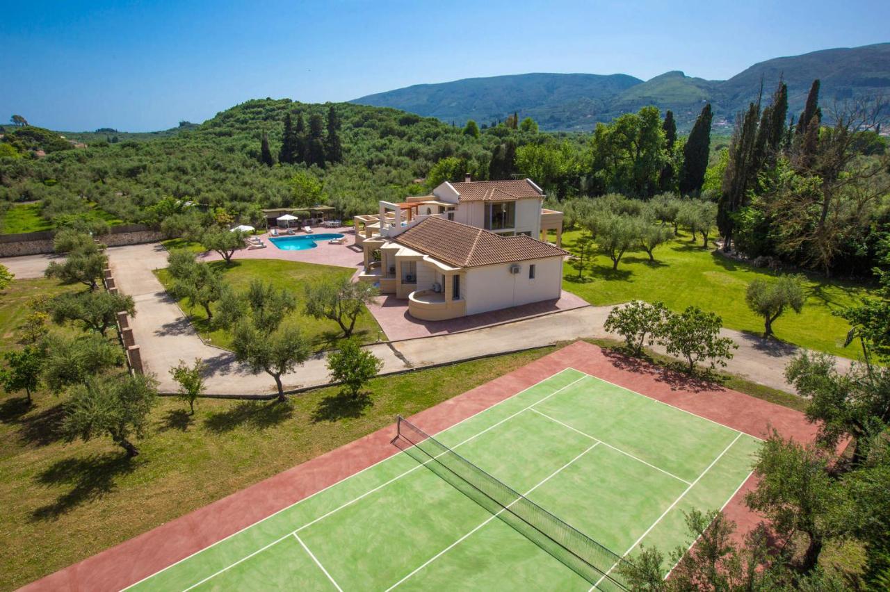 Astarte Villas - Istar Villa With Tennis Court Makhairádhon المظهر الخارجي الصورة