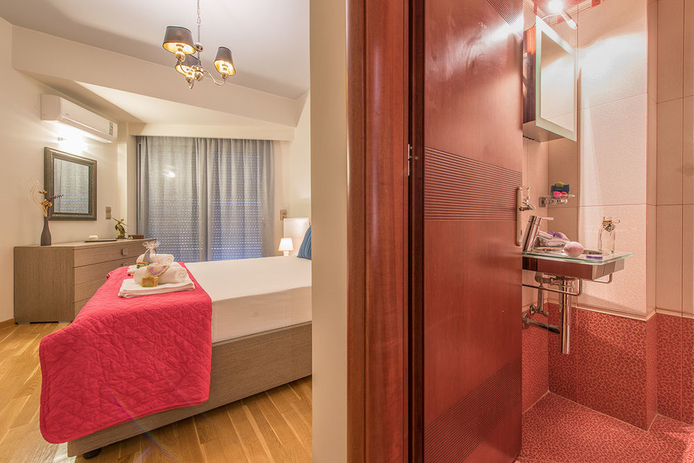Astarte Villas - Istar Villa With Tennis Court Makhairádhon المظهر الخارجي الصورة